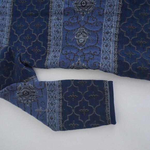 Vintage Tradition Country Navy Tapestry Zip Up Sweater Jacket 1 - Picture 9 of 10